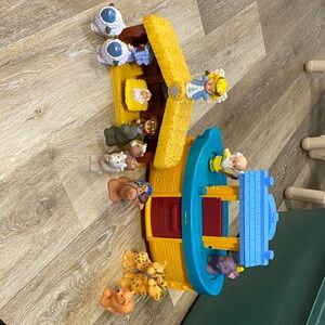Fisher-Price Blue Noah's Ark and Nativity Playsets